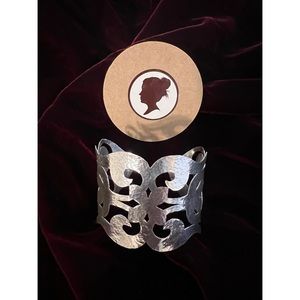 Handmade sterling silver cuff.